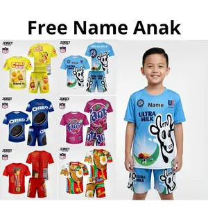 Setelan Anak Jersey Unisex Oversize Kemasan Snack unik  Ultramilk Terbaru (Bisa Castom Nama) Oneset Free Name
