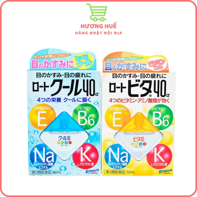  Nhỏ Mắt Rohto Vita 40 Nhật Bản 12ml 