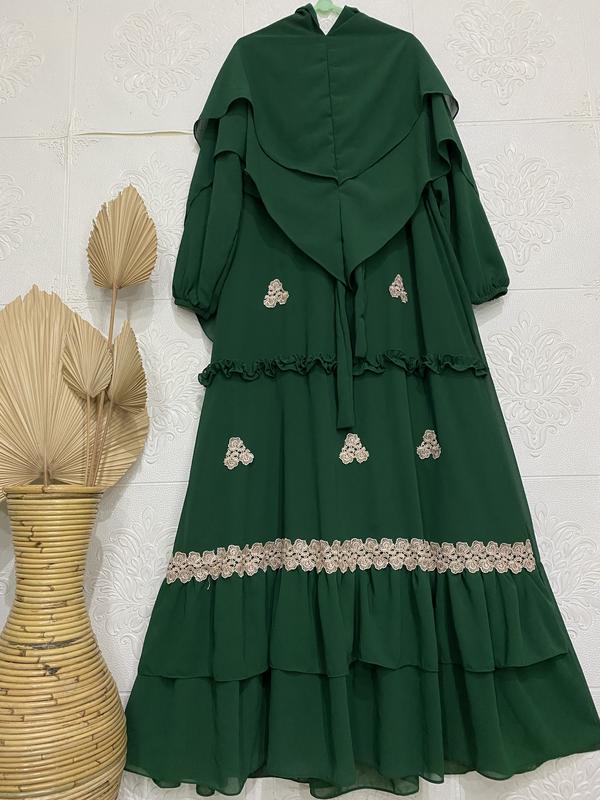 Gamis Syari Ceruty Babydoll Kode SB | Gamis Set Khimar Polos 3