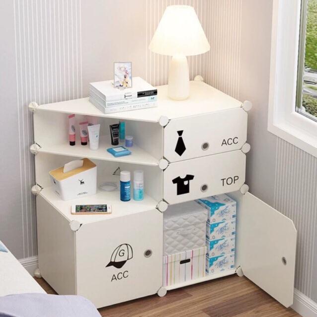 TỦ NHỰA LẮP GHÉP ĐẦU GIƯỜNG ĐỰNG VẬT DỤNG CÁ NHÂN TIẾT KIỆM DIỆN TÍCH