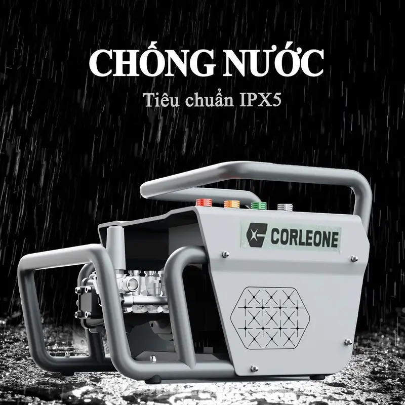 [2600W-120BAR-Ti sứ-220V] Máy rửa xe Colorone G500 động cơ cảm ứng từ, đầu bơm trục khuỷu ty sứ áp lực cao gia đình rửa sân vườn, rong rêu, chỉnh áp rửa máy lạnh, may rua xe áp lực cao, máy xịt rửa xe áp lực cao ,dây cao áp dài 10m, dễ dàng sử dụng 2