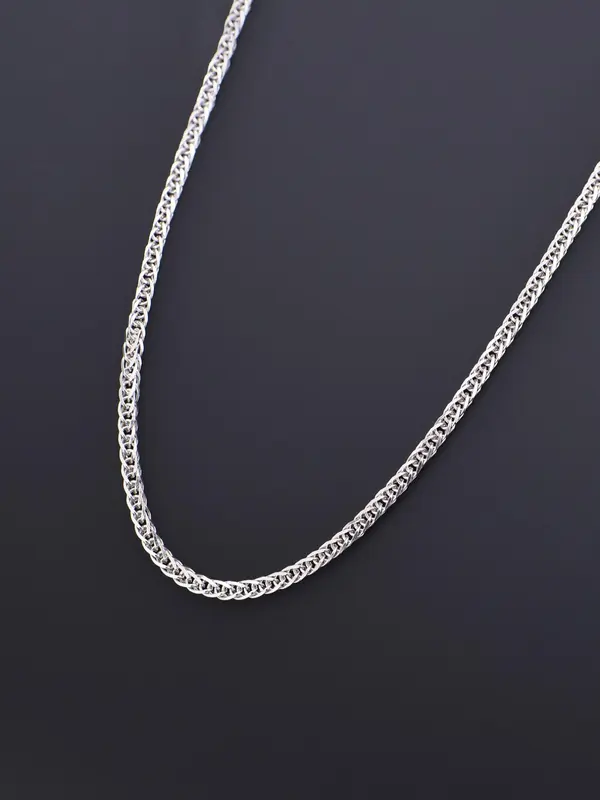925 Sterling Silver Women's Simple Style Plain Color Necklace, Casual Trendy Chain Necklace, Fashionable Jewelry for Party & Daily Clothing Decor, Birthday Gift 5