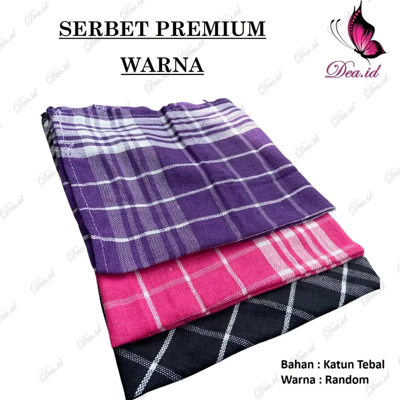 Serbet Lap Dapur Premium Kain Katun Tebal Warna Cerah 50 x 50 cm - Lap Piring Serbaguna - Cleaning 3