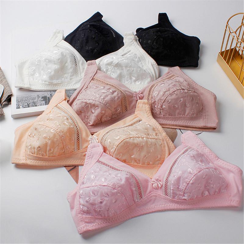 Áo Ngực Siêu Mỏng, Thoáng Khí, Chất Liệu Cotton Mềm Mại, Không Gọng, Thích Hợp Cho Phụ Nữ Trung Niên Và Ngoại Cỡ, Áo Ngực Cho Mẹ 4