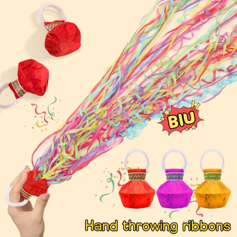 bywith Ribbon Spray Multicolor Hand Throw Ribbon Props Poppe - TikTok ...