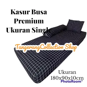 Kasur Busa Premium Single Murah Berkualitas Anti Kempes Ukuran P : 180cm L : 90cm/80cm T : 10cm anti bakteri