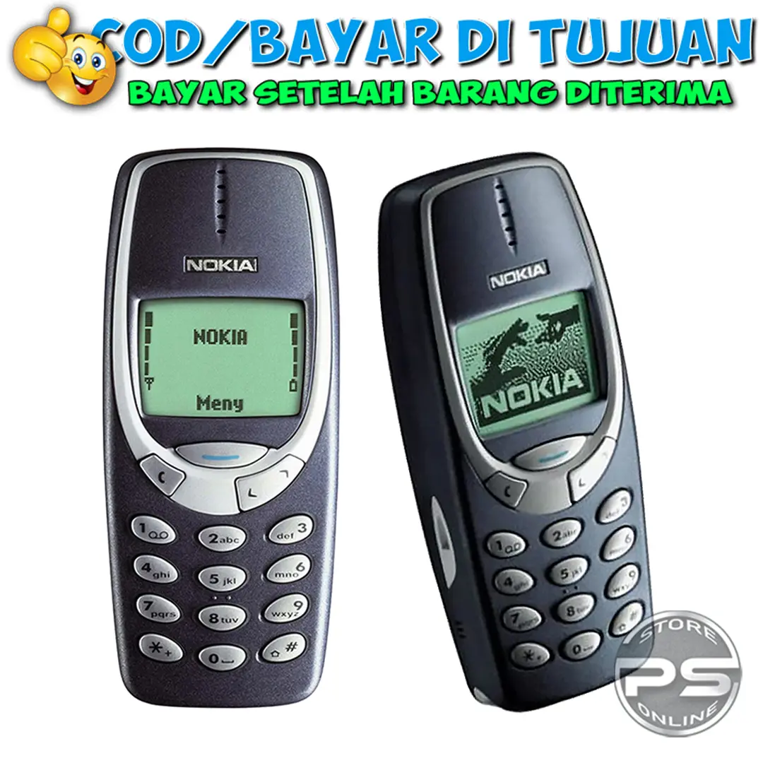 HP Nokia 3310c Single Sim Jadul Legenda Khusus Nelpon