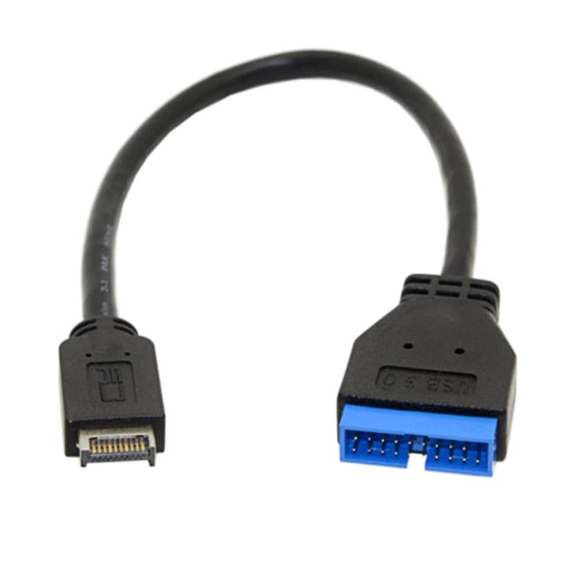 Product Introduction of USB 3.0 Motherboard 20 Pin Male to USB 3.1 Female Extension Cable Extender 55