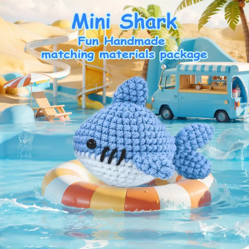 Crochet Kit for Beginners, 1 Set Crochet Animal Kit with Step-by-step Video Tutorials, DIY Crochet Kits for Adults & Teens 6