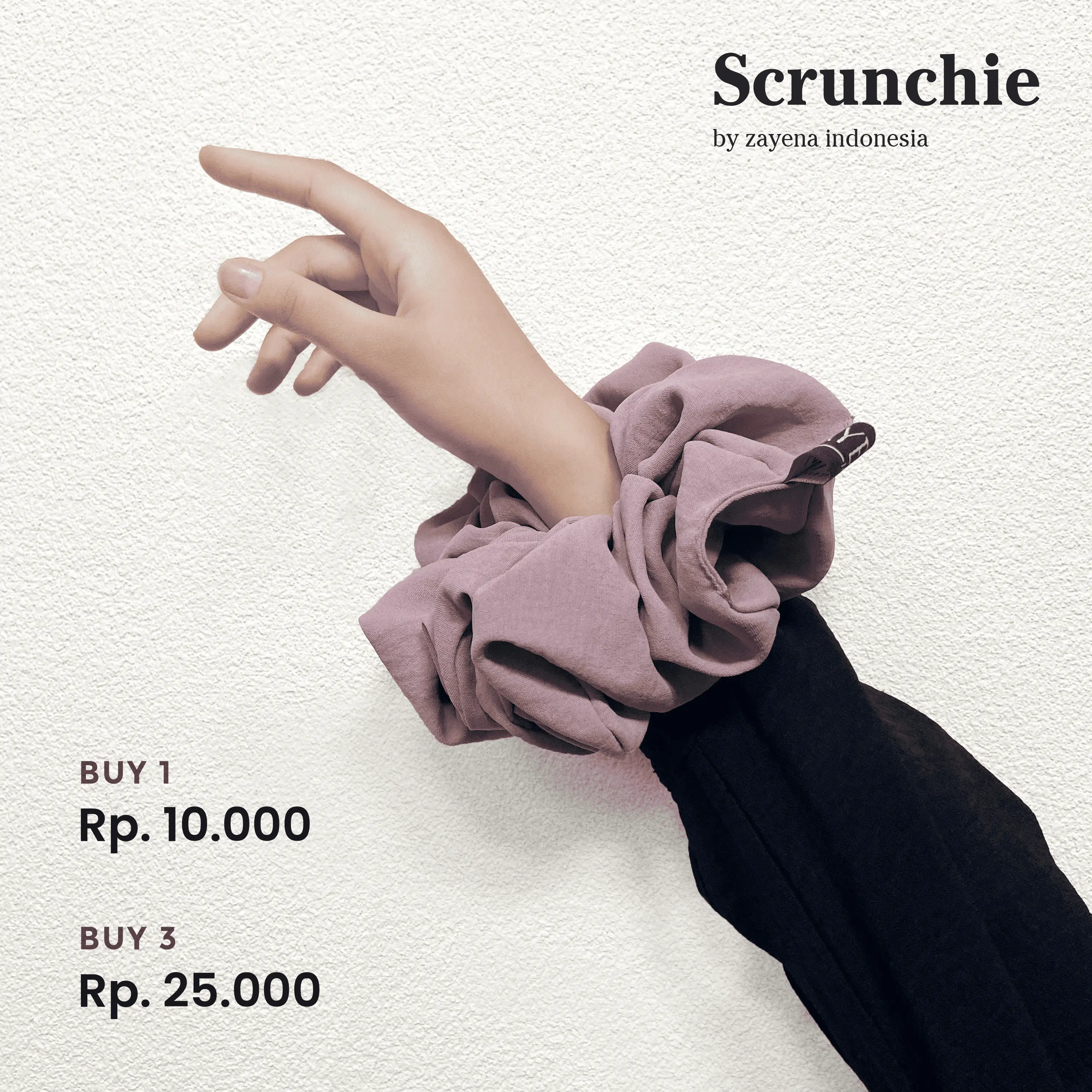 Scrunchie Hijab | Ikat Rambut Korea