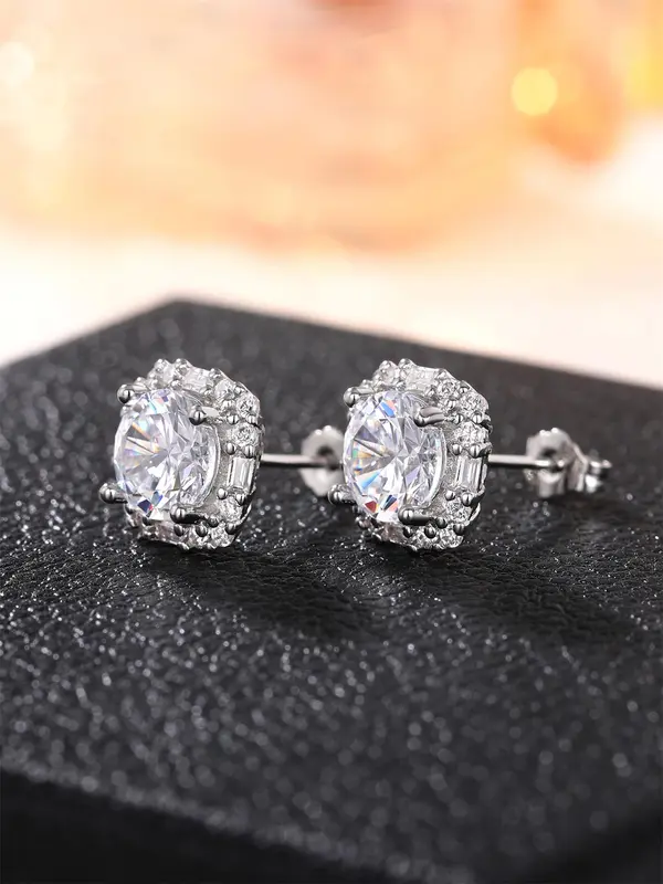 Elegant Rhinestone Decorated Stud Earrings, Fashionable Jewelry for Women for Party, Daily Clothing Decor, Trendy All-match & Exquisite Jewelry for Birthday Gift 5