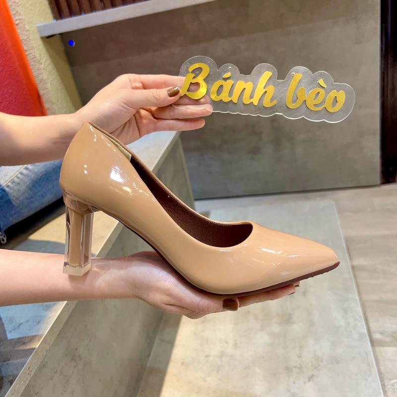 Product Introduction of Giày Cao Gót Nữ MŨI trơn Giày búp bê mũi nhọn nữ tính cao 5p và 7p - size 35 - size 40 mã Cotron Shoes 20