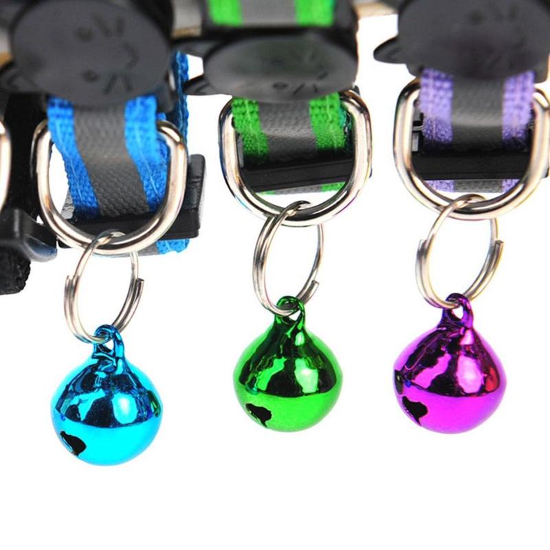 Product Introduction of Fashion 1 pcs with Bells Cat Head Pattern Adjustable Size Nylon Buckles Pet Accessories Cat Neck Strap Cat Collar Kitten Decor 11