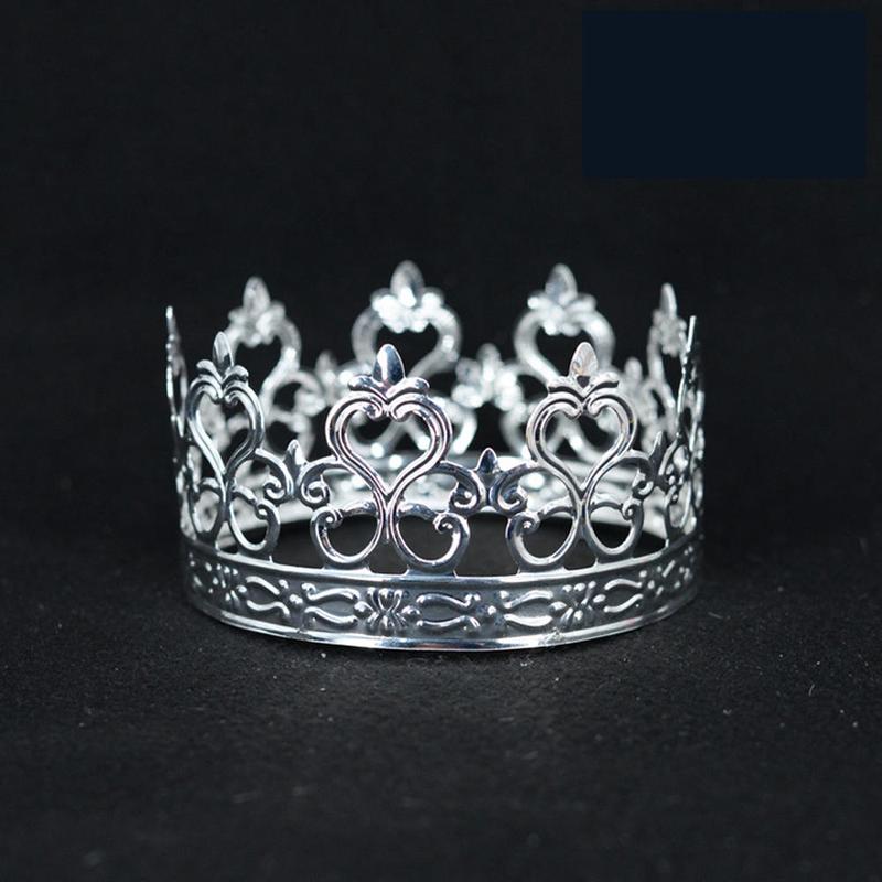 Product Introduction of Iron Crown cake topper Exquisite Elegant //Rose  French-inspired party decorations Handcrafted 10*6cm Openwork crown ornament for Wedding receptions 3