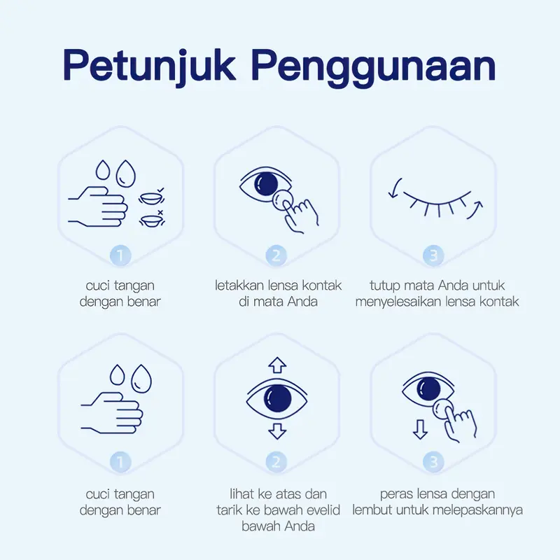 (COD)MAGISTER 1 Pasang Lensa Kontak Warna Diameter 14MM Softlens  Mata  Korea Color Contact Lens Eye Wajah 7