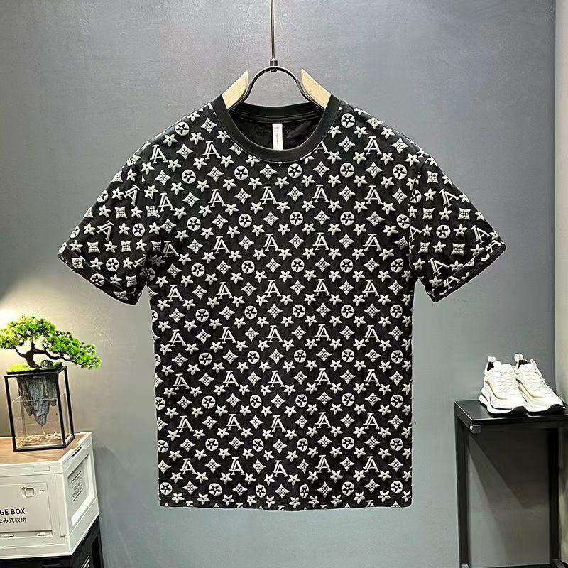 Product Introduction of Áo Thun Ngắn Tay Dáng Rộng Phong Cách Instagram Mới Mùa Hè, Áo Nam, In Phồng Hợp Xu hướng Xu Hướng 2024, Áo Thun Nam Ngắn Tay 7