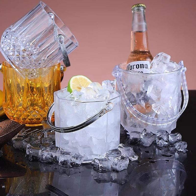 Ice Bucket for restaurant/bar Acrylic Crystal Transparent with - TikTok ...