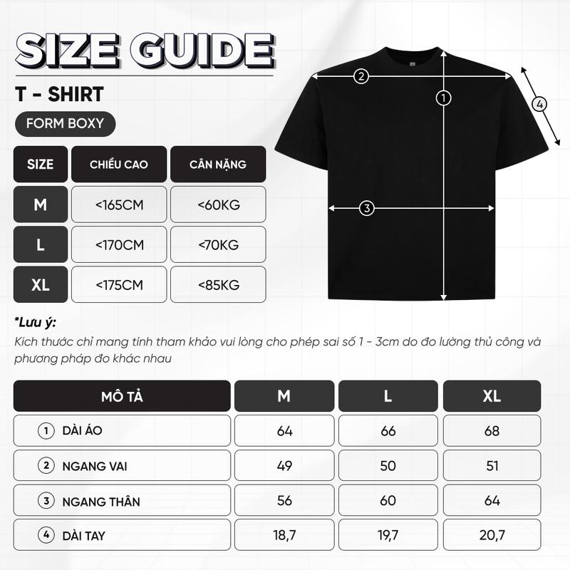 Áo thun boxy chill vibes 2104 Miucho cổ tròn vải cotton 2c 250gsm đứng form in mix 9