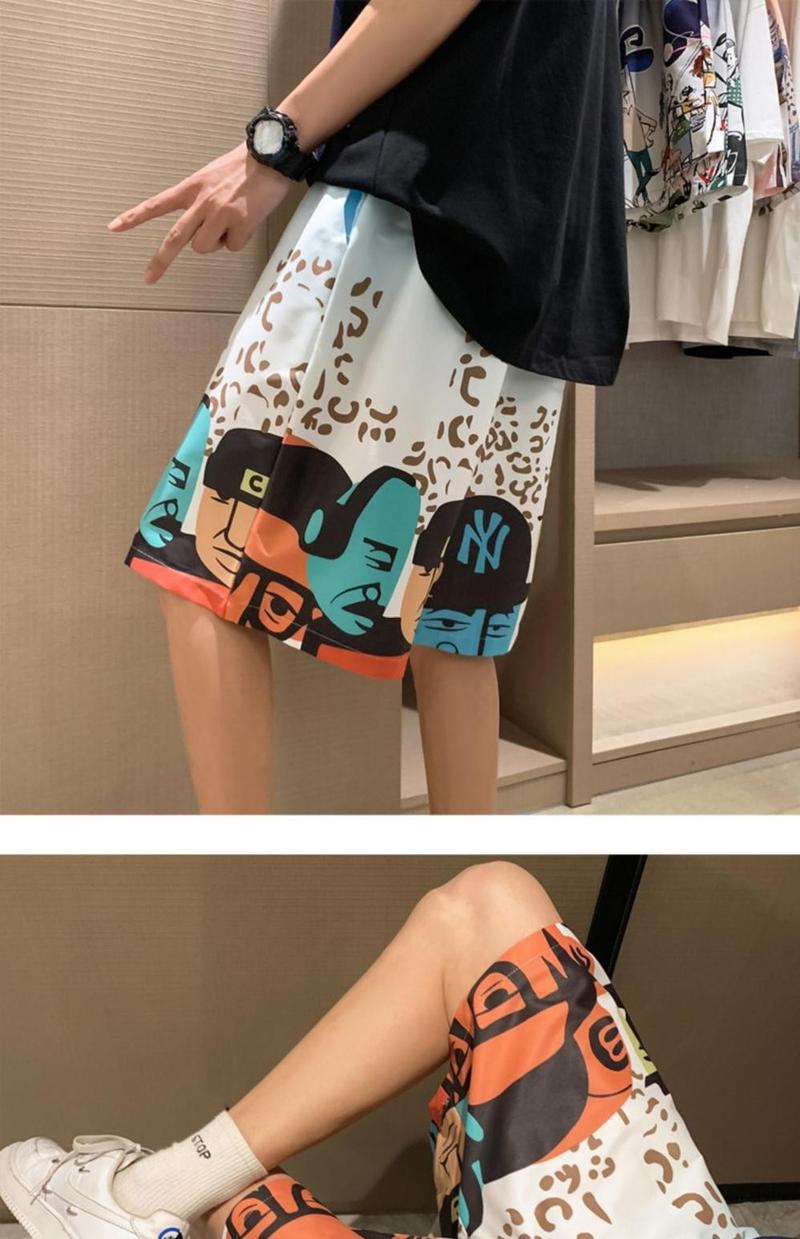 Product Introduction of Quần Soóc Hip-Hop, Dành Cho Nam Giới, Trang Phục Mùa Hè, Dáng Rộng Vừa Vặn, Thương Hiệu Hợp Xu Hướng Thích Hợp Cho Thể Thao Bóng Rổ, Trang Phục Đi Biển, Quần Soóc Lớn, Phong Cách Ins, Thường Ngày, Quần Soóc Ngoại Cỡ 3