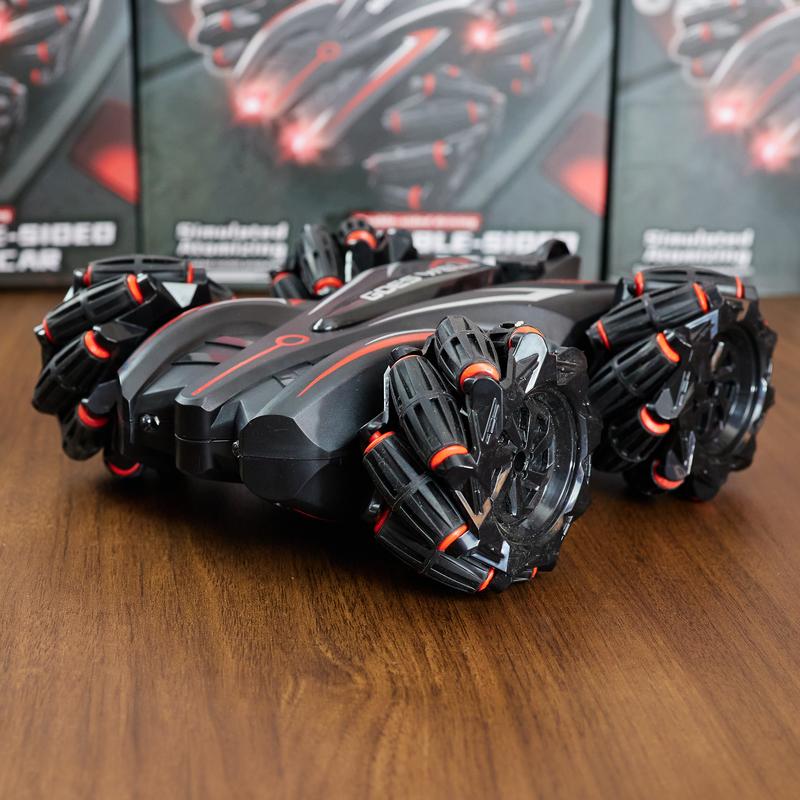 Ô tô phun sương Kép siêu ngầu, xoay 360 độ di chuyển đa hướng S664 Toy Pin Đồ Chơi xe tải cargo  điều khiển Đèn