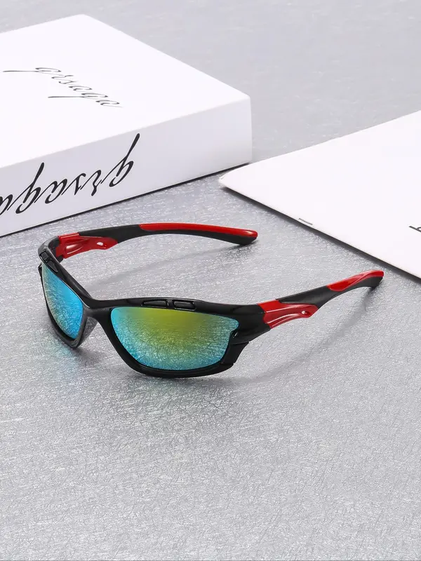 Unisex Sporty Cycling Sunglasses, Outdoor Sports Sunglasses, Fashionable Sunglasses for Men & Women, Sports Eyewear for Cycling, Running, Hiking 2
