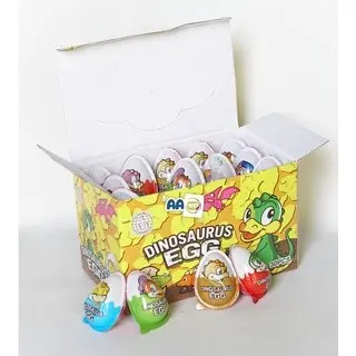COKLAT COMPOUD HITAM MANIS BENTUK TELUR DINOSAURUS EGG ISI 30 X 6 GR