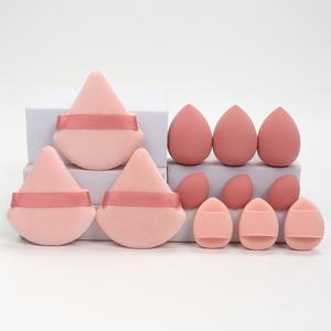 Set de herramientas de maquillaje para regalo, 12 piezas/set de borla para polvo y esponja de maquillaje, mini borla, uso en seco y húmedo, herramienta de maquillaje para base líquida, polvo y corrector