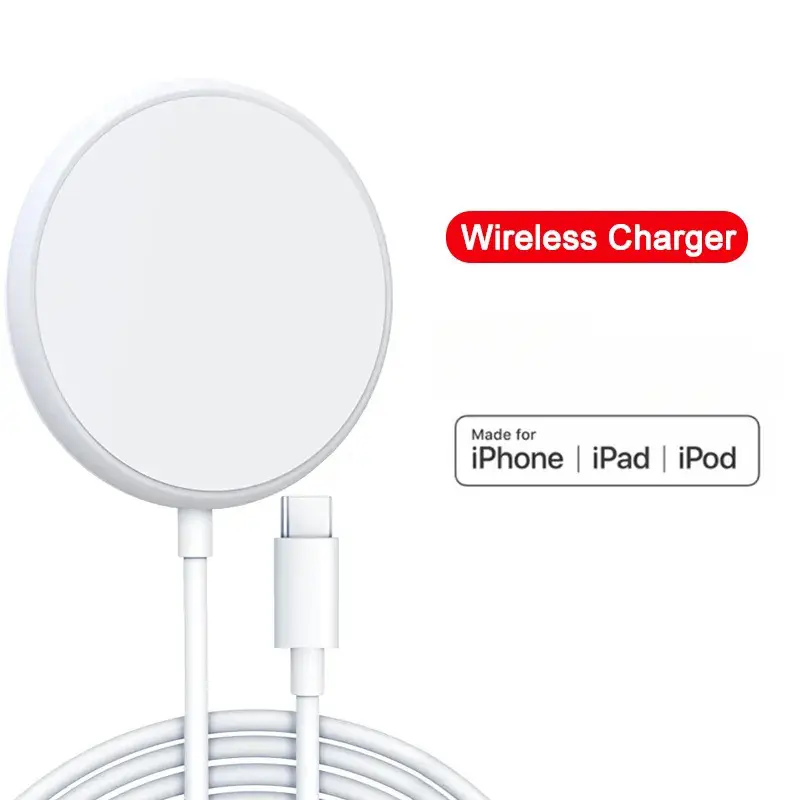 Bộ sạc không dây từ tính, hỗ trợ sạc nhanh không dây iPhone 15W, dành cho điện thoại thông minh Phụ Kiện