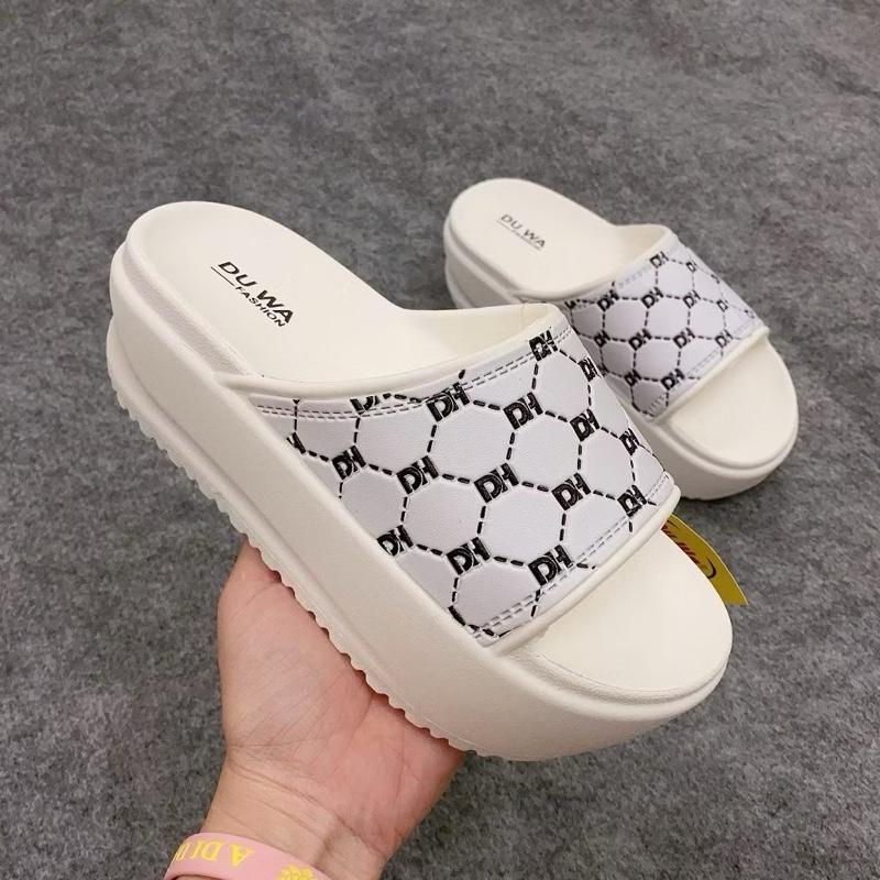 Dép bánh mì nữ DH cao 7cm độn đế tăng chiều cao đúc nguyên khối chất liệu EVA êm mềm và nhẹ depnu 5cm 5
