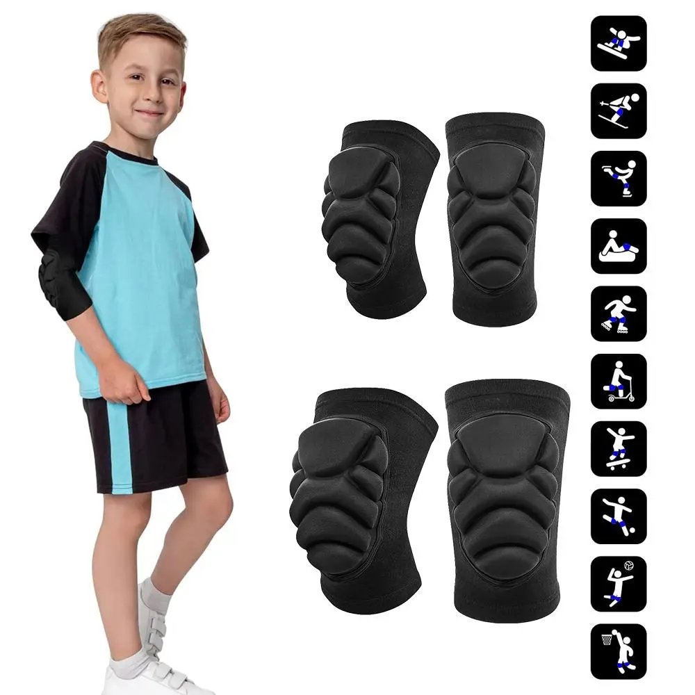 Kids Thick Sponge Knee Pads, 1 Pair Sports Knee Pads, Anti-collision Knee Pads for Skateboarding, Football, Basketball, Cycling