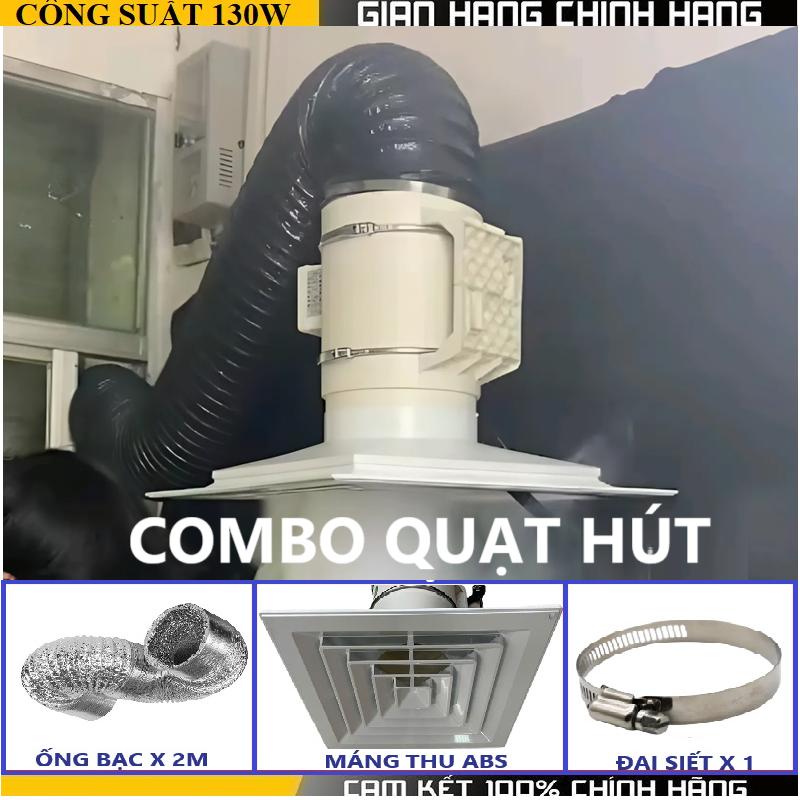 Quạt Hút Thông Gió HF100 / HF150 / HF200 Nhà Vệ Sinh - Quạt Hút Mùi Nhà Bếp - Hút Khói Quán Ăn