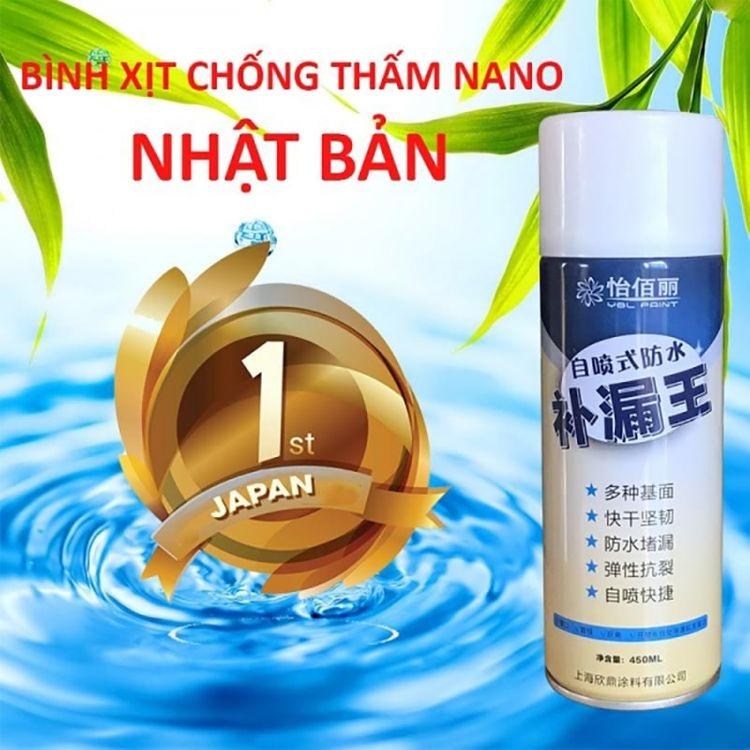 Bình Xịt Chống Thấm Đa Năng, Ngăn Dột Nước Trần, Sàn, Mái Tôn, Chân Tường Nhà (Màu Trắng) Waterproof Spray Polyurethane