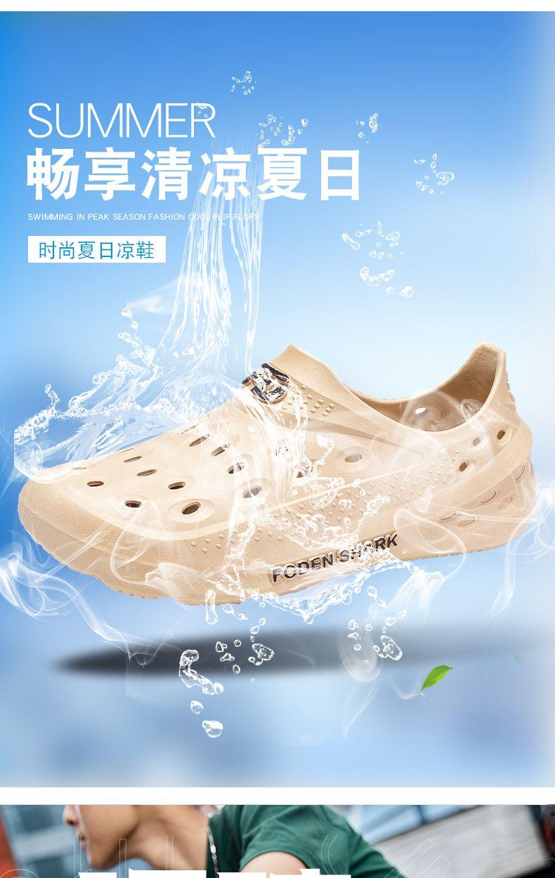 Product Introduction of 2024 New Summer Men's Sandals Outdoor Non-Slip Wear-Resistant Hole Shoes Men's Casual Platform Slippers Men's Outdoor Beach Shoes Footwear Boy 1