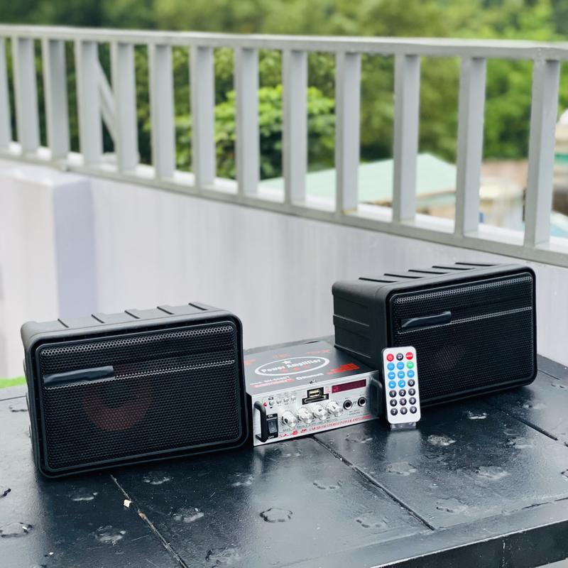 Combo Dàn Nghe Nhạc Ampli Mini Và 2 Loa Dàn Âm Thanh Hay, Combo Dành Cho Quán Café, Tiệm Spa, Dàn Nghe Nhạc Trong Phòng