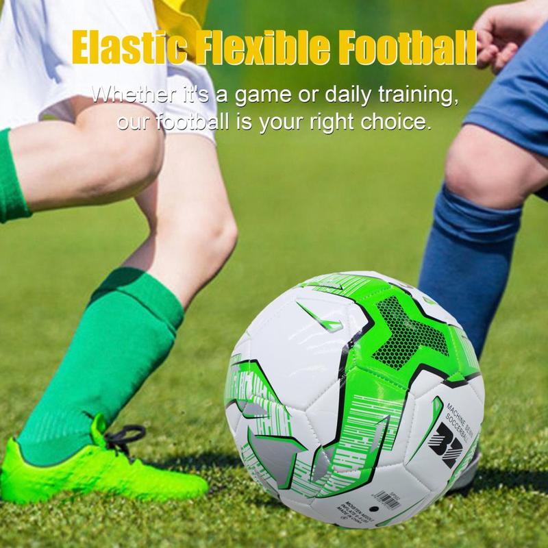 Zwudqco- Elastic Flexible Football Inflatable Football High-quality Waterproof Soccer Ball for Game Competition Durable and Explosion-proof Football Gear for Players 0
