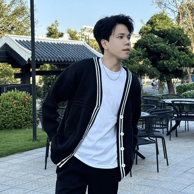 VEGSIVIR - Áo Khoác KNITWEAR COTTON CADIGAN. Nam Menswear Bi Dệt 2
