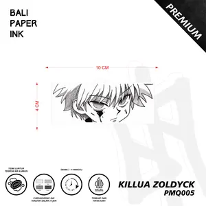 Tato KILLUA ZOLDYCK PMQ005 Stiker Tato By Bali Paper Ink Temporary