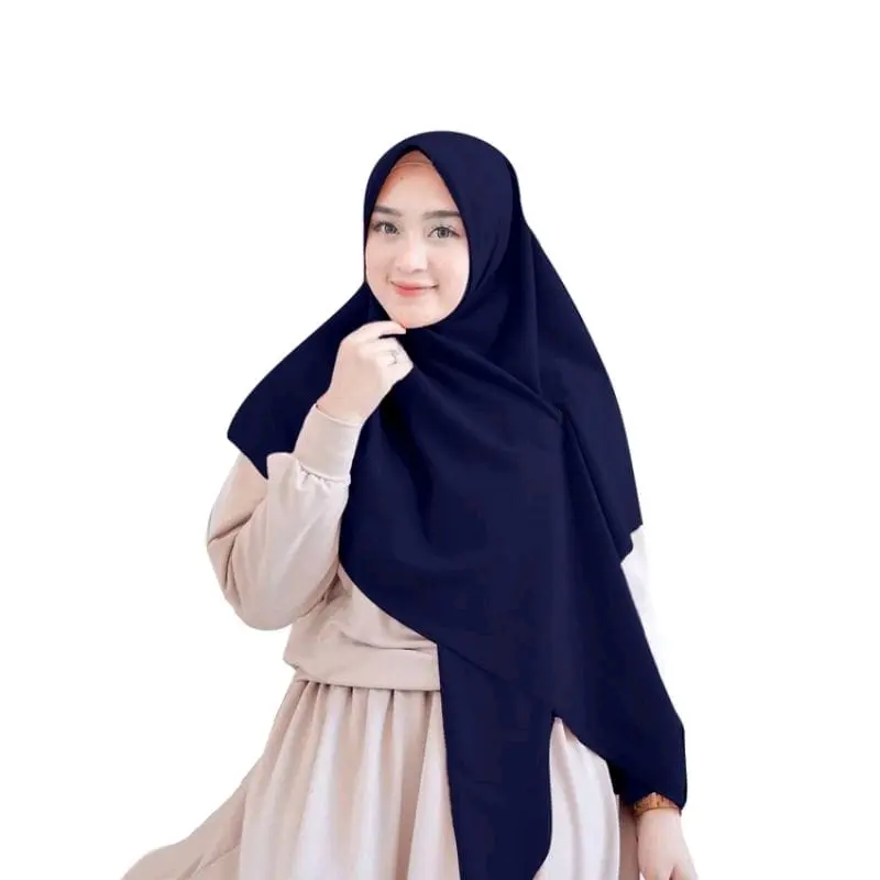 Hijab Segi Empat Bella Square Syar'i Jumbo 130x130cm - Bahan Polycotton Premium Grade A/Doble Haycont - Cantik, Lembut Kerudung Syari 7