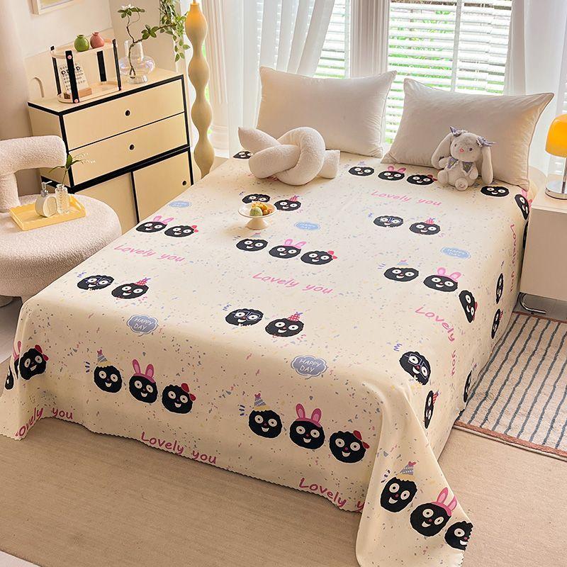 Product Introduction of Ga Trải Giường Bông Đã Giặt, Phong Cách Instagram, Một Mảnh, Phong Cách Công Chúa, Chăn Đơn Cho Trẻ Em, Chăn Đơn Cho Sinh Viên Ký Túc Xá, Vỏ Gối Phòng Ngủ Đôi, Bán Chạy, [Nhà Cửa Hàng] 7