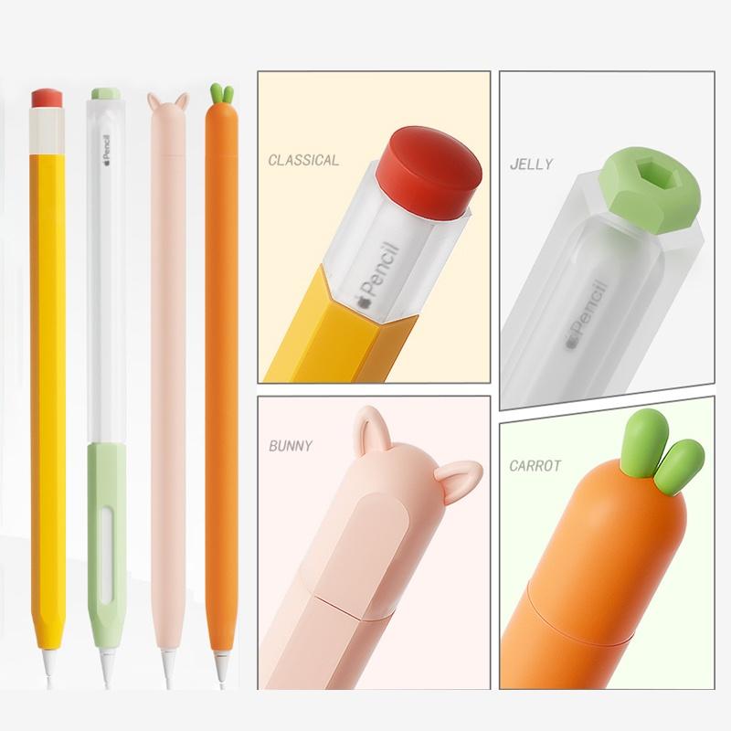 Ốp Silicon Thiết Kế Hoạt Hình Dành Cho iPad Apple Pencil Pro 2 Và Thế Hệ 1 Màu Kẹo Thạch Vỏ Bút Thứ 2 Và 1 Siêu Mỏng Nhẹ Mềm Và Chống Sốc Ốp