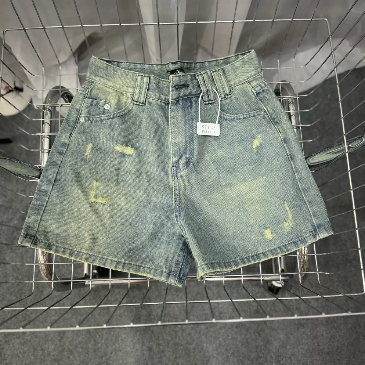 [ X2 ] Quần Short Jeans Form Cạp Cao Chất Cotton Mềm Mại Form  54-67kg
