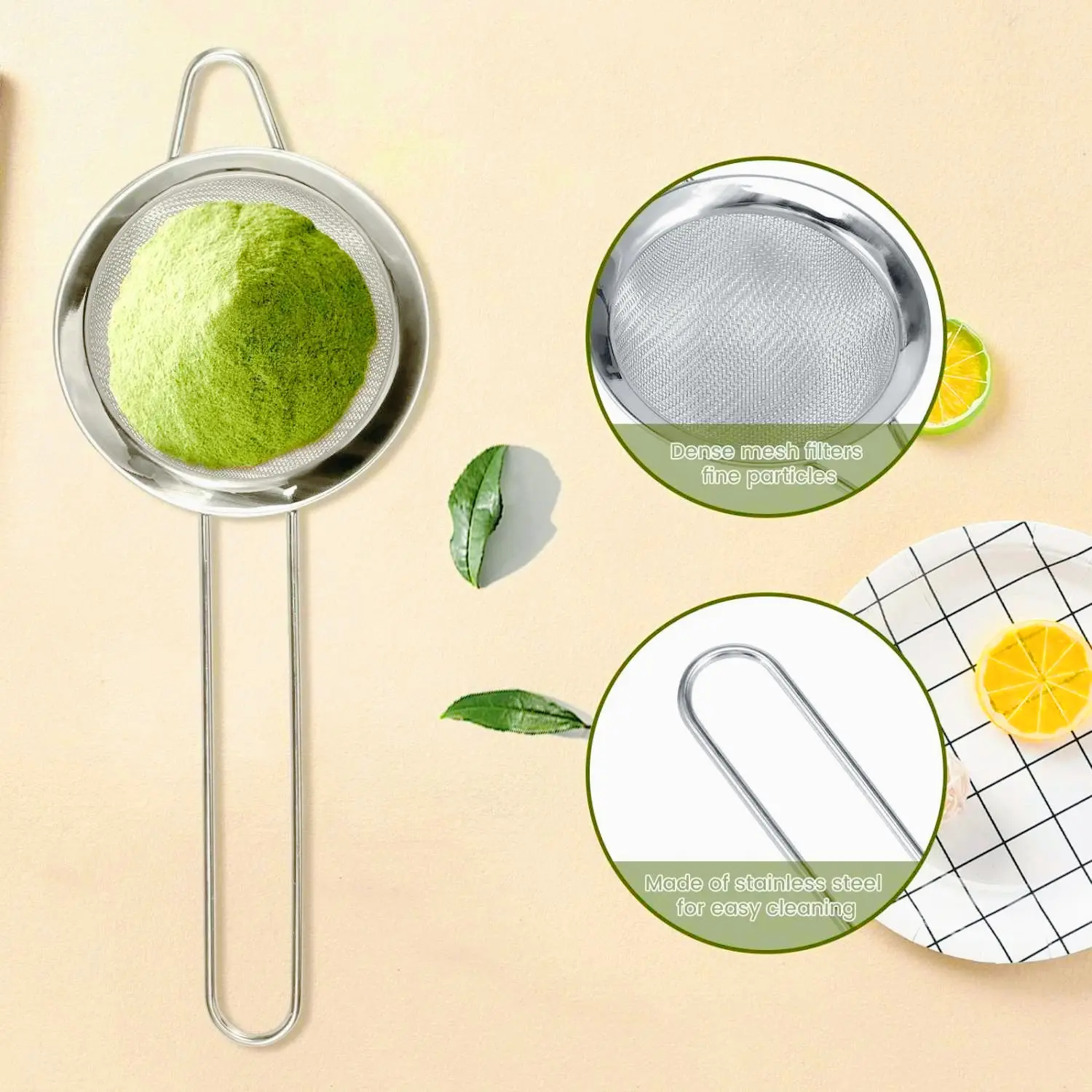 Set Kit Matcha 4 PCS, Alat Seduh Matcha Bambu dengan Chasen, Chashaku, Chakoshi, dan Sendok Aduk untuk Foam Sempurna