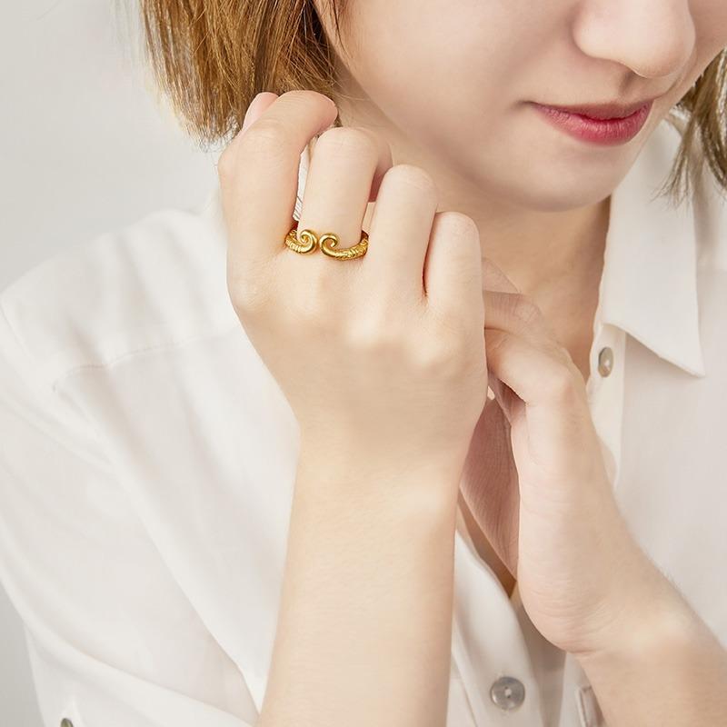 Product Introduction of Wukong, Golden Hoop Stick, Tight Hoop, Ring S925 Sterling Silver, Destiny Man 4