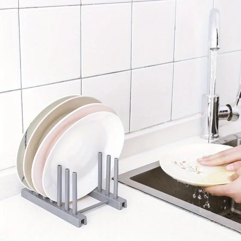 Kitchen Pot Lid Rack, 1 Count Kitchen Countertop Pot Lid Holder, Spoon Holder Shelf, Cooking Dish Pan Cover Stand, Kitchen Accessories 2