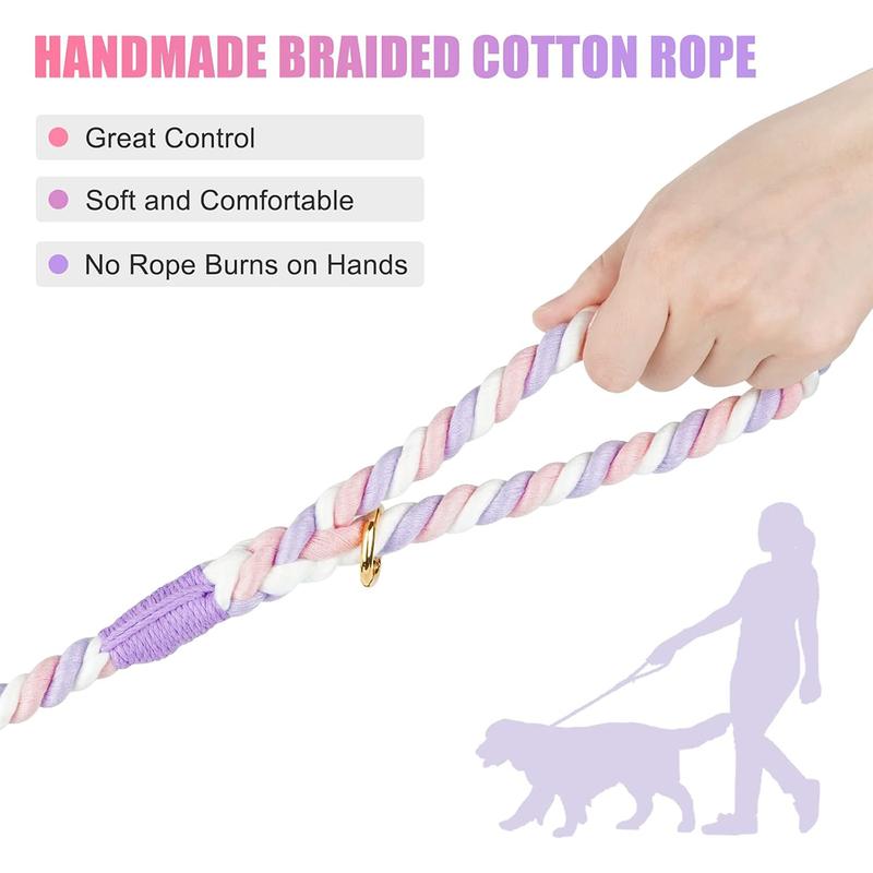 Product Introduction of Dog Leash Pet Traction Rope Hand-Woven  Rope Suitable For Medium And Large Dogs 16