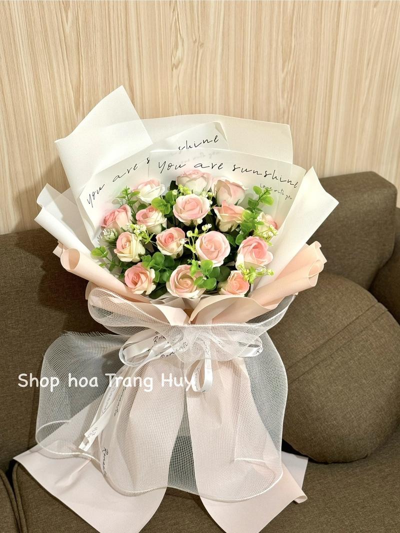 Product Introduction of Bó hoa màu hồng loang galaxy lạ mắt làm quà tặng, decor phòng, Trang Trí Nhà bóhoasao xanh set hoa bươm bướm không tre 14