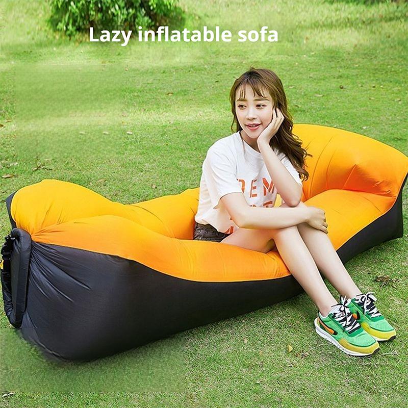 Outdoor portable lazy with pillow inflatable sofa water beac - TikTok ...