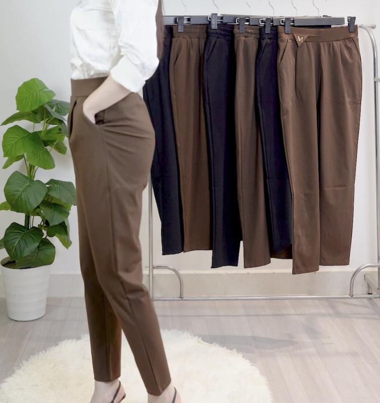 Quần_Baggy_logo_chữ_M Quần Baggy LoGo Chữ M. Quần baggy nữ. Quần THỜI TRANG công sở. Chất vải Umi Hàn CAO CẤP. Quần co giãn mặc Thoải mái Pants Women Màu Đen Ong Denim 7