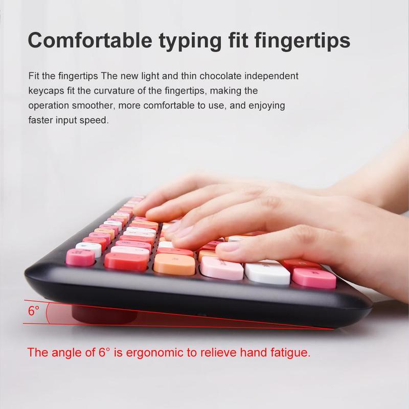 MOFii Silent USB Wireless Keyboard & Mouse Combo, Quiet Design Keyboard & Mouse Set for Distraction, Free Typing, Effortless Plug & Play, Silent Night Keyboard, External Keyboard, Teenage Boy Gifts 8