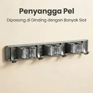 YAJU Rak Klip Pel Dinding Anti Karat – Aluminium Tahan Air, Ringan & Kokoh untuk Ruang Apapun